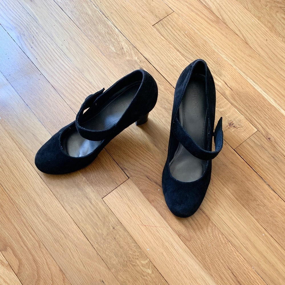 Black 3 Inch Mary Jane Heels